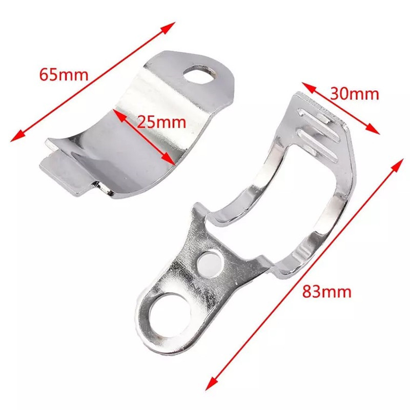 2 buc/pereche Suport de fixare pentru semnal de întoarcere pentru motocicletă Suport pentru cleme de furcă pentru montaj de relocare pentru motor de 30 MM-43 MM pentru semnal de viraj negru argintiu