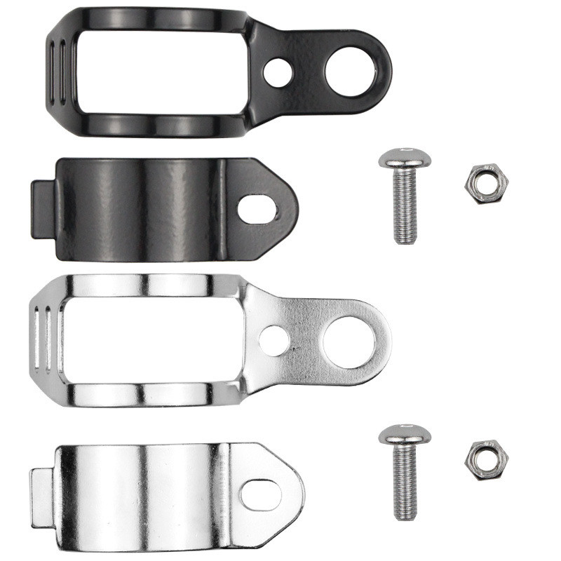 2 buc/pereche Suport de fixare pentru semnal de întoarcere pentru motocicletă Suport pentru cleme de furcă pentru montaj de relocare pentru motor de 30 MM-43 MM pentru semnal de viraj negru argintiu