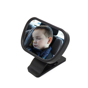2 в 1 Детски монитор Бебешко огледало за обратно виждане Огледало за наблюдение на бебета в колата Задна седалка на автомобила Детско огледало за безопасност Лесен монтаж