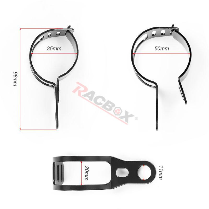 Mootorratta esihargi suunatulede kinnitusklamber 35 mm - 50 mm kahvlihoidik Honda Yamaha Triumph Kawasaki Suzuki Ducati jaoks