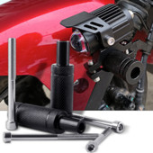 Mootorratta LED-esilaternate udutulede kinnitusklamber, reguleeritav poritiiba kronstein, posti tugialus M8 M6 esitulede kinnitusalus