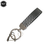 Breloc pentru mașină, cu rotație de 360 de grade, stil fibră de carbon, pentru bărbați, femei, cu model pătrat, cataramă din metal, inel pentru chei pentru mașină