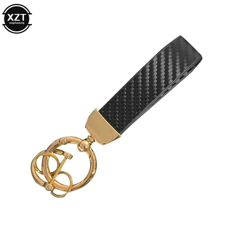 Breloc pentru mașină, cu rotație de 360 de grade, stil fibră de carbon, pentru bărbați, femei, cu model pătrat, cataramă din metal, inel pentru chei pentru mașină