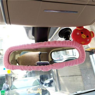 Armas multikas tahavaatepeegli kate Auto sisekujundus Naiste lihtsad plüüsitarbed Autotarvikud