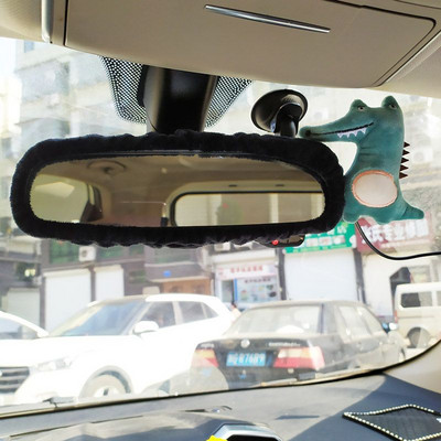 Armas multikas tahavaatepeegli kate Auto sisekujundus Naiste lihtsad plüüsitarbed Autotarvikud