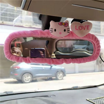 Armas multikas tahavaatepeegli kate Auto sisekujundus Naiste lihtsad plüüsitarbed Autotarvikud