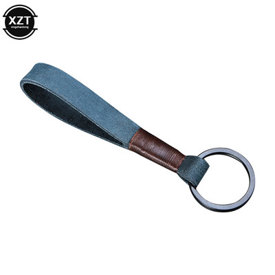 Csúcsminőségű luxus valódi bőr kulcstartó női férfi fekete csatos autós kulcstartó tartó ékszer ajándék