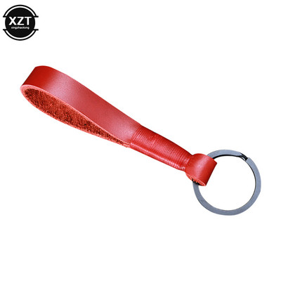 Csúcsminőségű luxus valódi bőr kulcstartó női férfi fekete csatos autós kulcstartó tartó ékszer ajándék