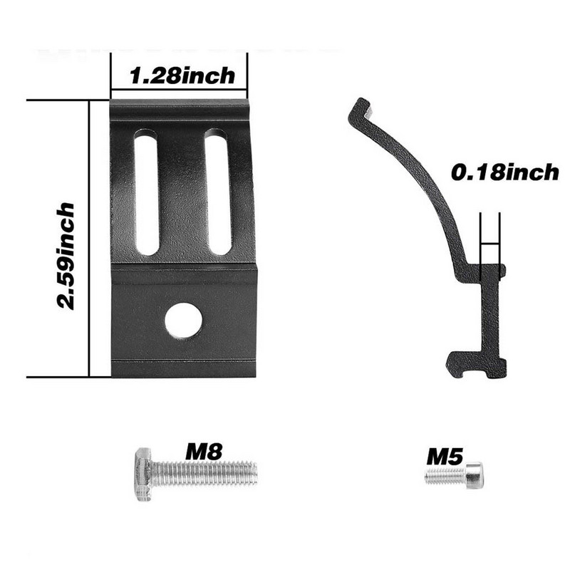 1 set Suport de montare Suport lampa de lucru pentru Suporturi de montare Jeep Montare camioane Wrangler Suport universal pentru bară de lumină LED