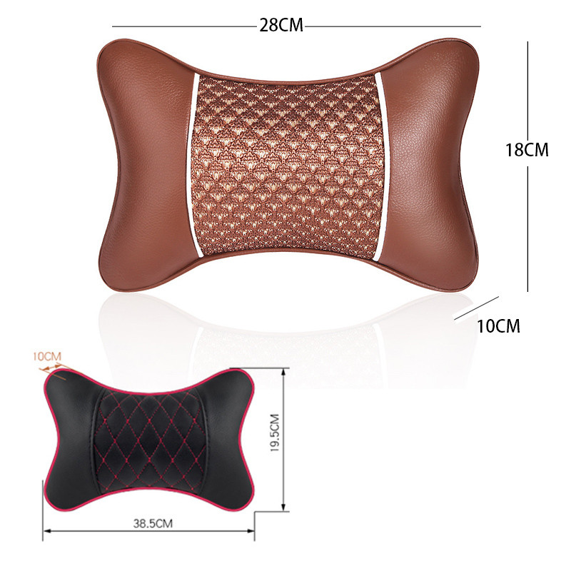 Autós nyakpárnák mindkét oldalon Pu bőr 1db csomag fejtámla fejfájdalomcsillapító töltetű szálas univerzális autós párna