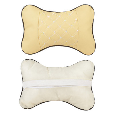 1 tk auto kaelapadjad Pu-nahast peatoe kaitse, must/punane universaalne peatoe seljatoe padi, mis sobib kõikidele sõidukitele