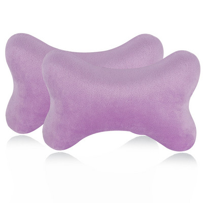 Auto kaela-peatoe padi mäluvahuga autoistme kaelapadi hingav kristallist sametist pea- ja kaelatugi unepadja jaoks