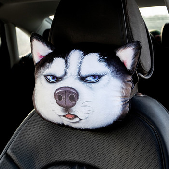 Cute Dog Dog Cat Προσκέφαλο Αυτοκινήτου Ενδιαφέρον Μαξιλάρι λαιμού αυτοκινήτου Ζώνη ασφαλείας Κάλυμμα ώμου Άντρες Γυναίκες Κορίτσια Αξεσουάρ αυτοκινήτου
