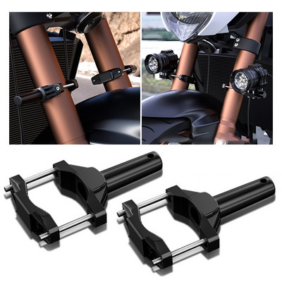 2 buc. Suport universal de montare pentru bara de protecție de motocicletă Suport far proiector extensie stâlp Suport cadru