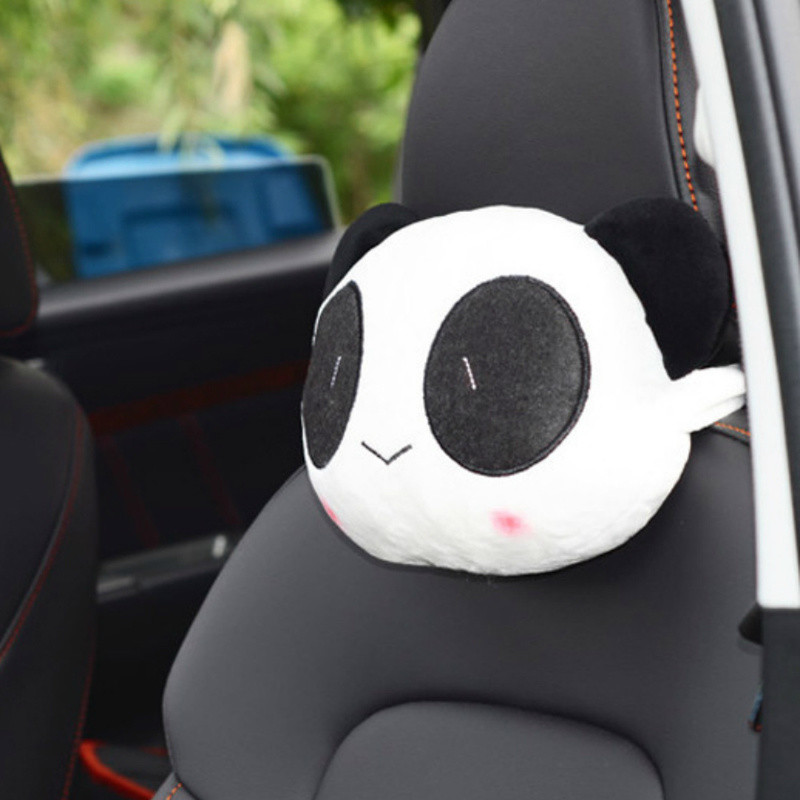 1 buc/ 2 buc pernă pentru gât mașină cu desene animate drăguț panda tetiera suport pentru gât pernă pentru cap tetiera os pentru scaun Accesorii auto