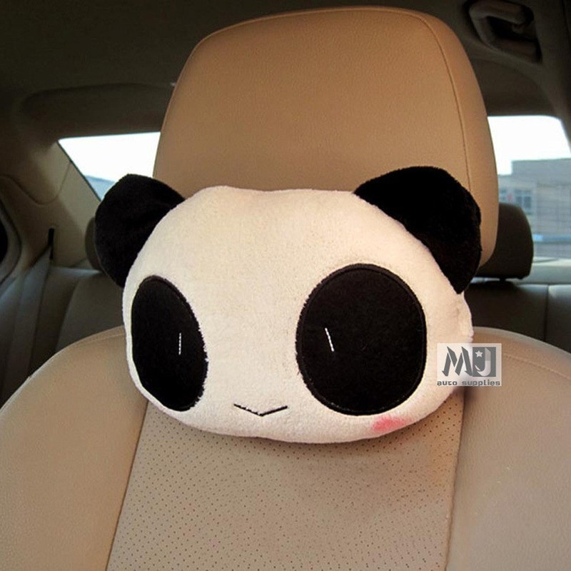 1 buc/ 2 buc pernă pentru gât mașină cu desene animate drăguț panda tetiera suport pentru gât pernă pentru cap tetiera os pentru scaun Accesorii auto