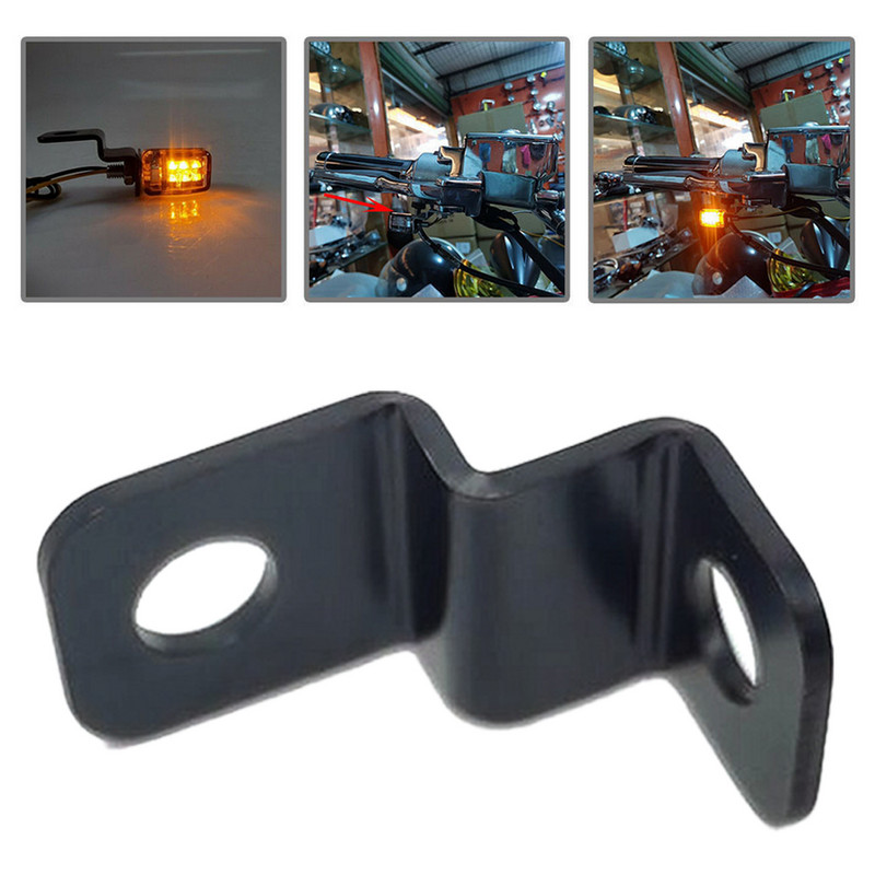 2tk Mootorratta kinnitusklamber LED suunatulede hoidik metallist teisaldushargi klambrid kinnituslambi mootorratta tarvikud