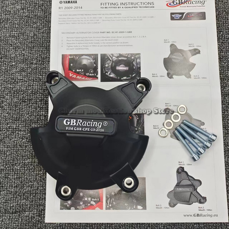 PENTRU YAMAHA YZF R1 2009 2010 2011 2012 2013 2014 Carcasa de protectie capac motor motociclete pentru carcasa GB Racing