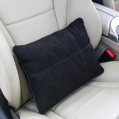 JINSERTA seemisnahast riidest autoistme seljatoe vööpadi Maybach Design S-klassi nimmetoe tugipadi autoistme kontoritoolidele