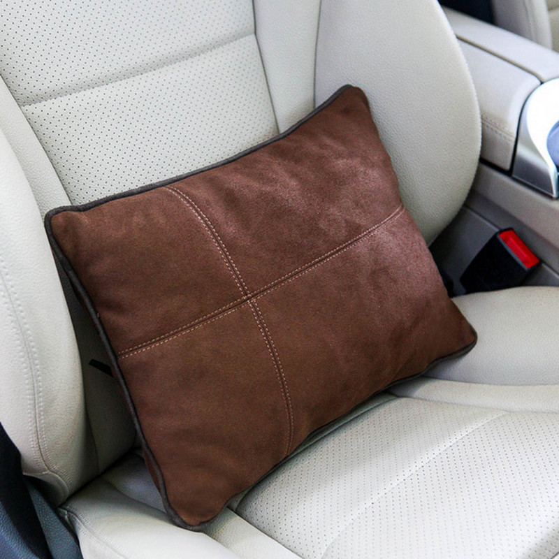 JINSERTA seemisnahast riidest autoistme seljatoe vööpadi Maybach Design S-klassi nimmetoe tugipadi autoistme kontoritoolidele