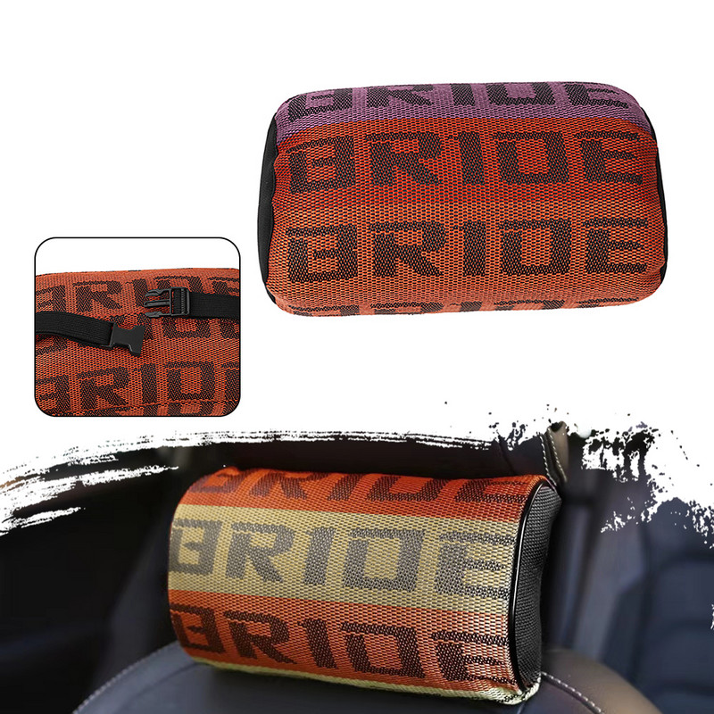 RASTP-Universal 1 részes puha párna JDM stílusú BRIDE nyakpárna szövet Gradáció autósülés fejtámla autós nyakpárnák RS-BAG043