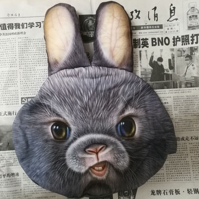 Loominguline 3D-prinditud kass-koer lemmikloomad nägu auto peatoed auto kaelatoe tarvikud kaela turvapadja ümbris ilma täidiseta