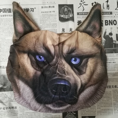 Loominguline 3D-prinditud kass-koer lemmikloomad nägu auto peatoed auto kaelatoe tarvikud kaela turvapadja ümbris ilma täidiseta