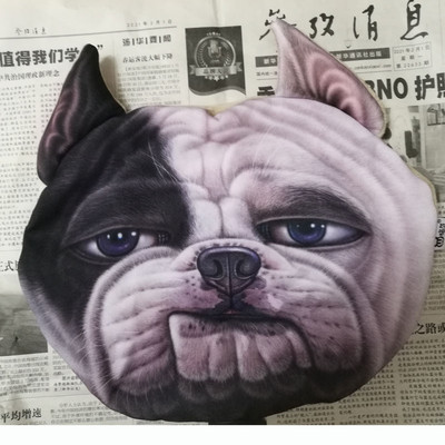 Loominguline 3D-prinditud kass-koer lemmikloomad nägu auto peatoed auto kaelatoe tarvikud kaela turvapadja ümbris ilma täidiseta