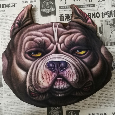 Loominguline 3D-prinditud kass-koer lemmikloomad nägu auto peatoed auto kaelatoe tarvikud kaela turvapadja ümbris ilma täidiseta