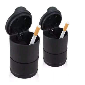 1PCS преносим LED дим пепелник за кола цигарен пепел държи чаша автоматичен светлинен индикатор пепелник за кола поставка за чаша