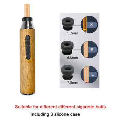 Ručne mini pepeljare poklopac za cigarete koji ne lete čađu, prijenosna pepeljara za automobil, drveni držač za cigarete za rad, vožnju, igre