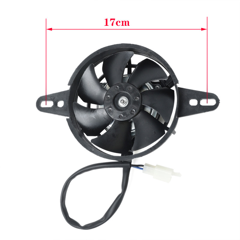 12V motociklo aušinimo ventiliatorius, elektrinis radiatorius, tinka 150cc, 200cc, 250cc ATV, 4WD Go Kart, variklio alyvos aušintuvas.