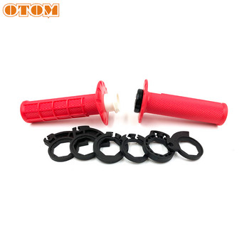 OTOM Motocross Handlebar Grips-G2 Diamond Pattern Μηχανισμός κλειδώματος Six Wheels Αδιάβροχο επαγγελματικό κάλυμμα λαβής Universal