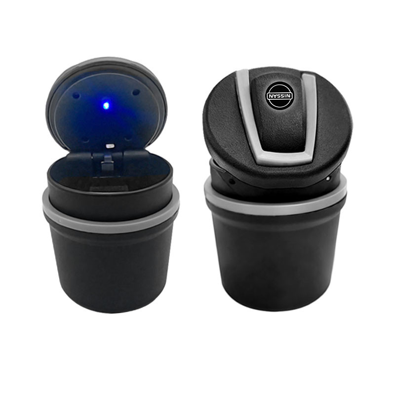 Nešiojama LED automatinė peleninė automatinio indikatoriaus peleninė skirta Nissan Nismo Tiida Sylphy Teana X Trail T30 T32 Almera Qashqai J10 J11