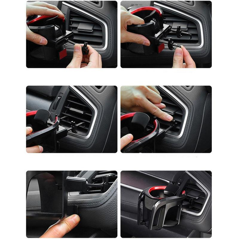 Auto tassihoidja pikendus Reguleeritav topsihoidja õhuava 2-ühes joogihoidja jaoks auto multifunktsionaalse suure topsihoidja adapteri jaoks