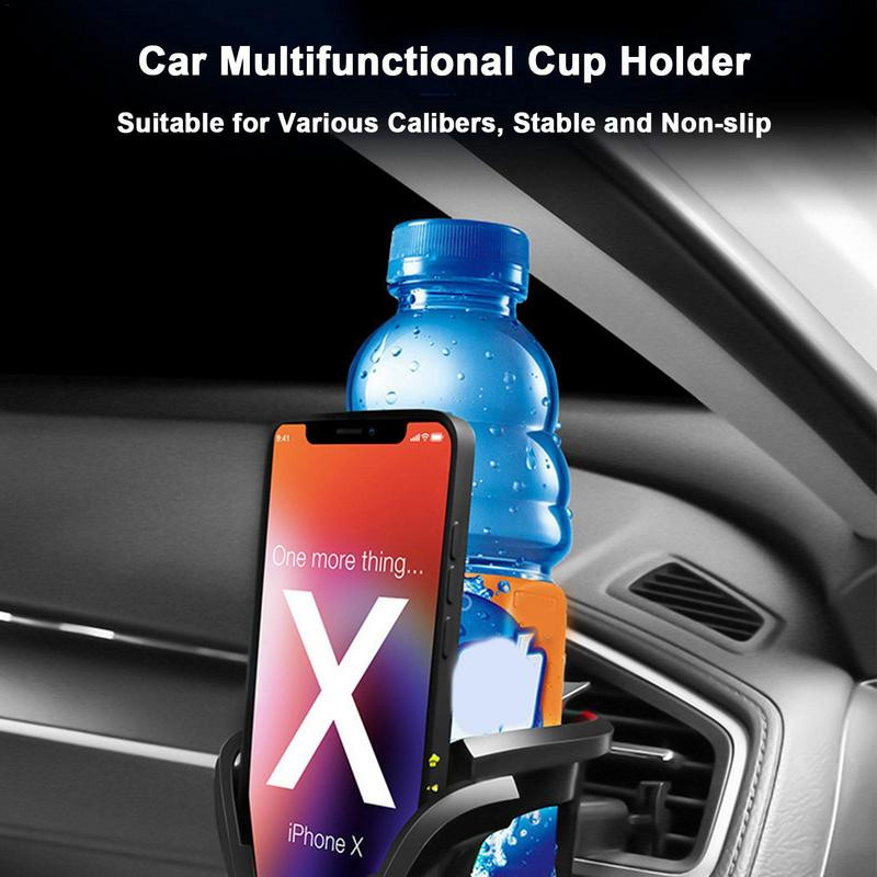 Auto tassihoidja pikendus Reguleeritav topsihoidja õhuava 2-ühes joogihoidja jaoks auto multifunktsionaalse suure topsihoidja adapteri jaoks