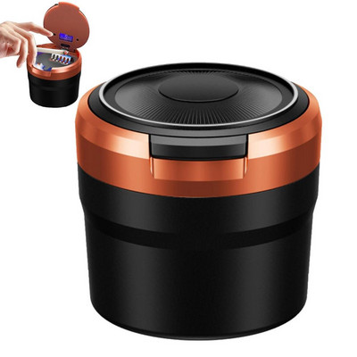 Mini scrumieră pentru mașină Scrumieră portabilă pentru mașină Siguranță cu lumină LED Multifuncțională autovehicul pentru țigară Scrumieră suport Decorare