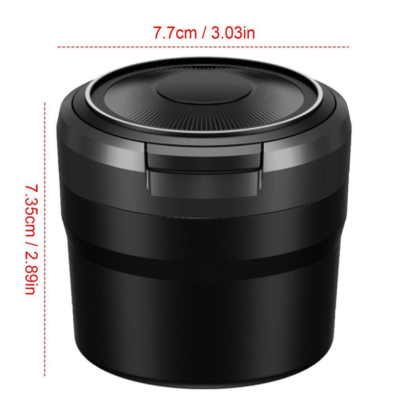 Mini scrumieră pentru mașină Scrumieră portabilă pentru mașină Siguranță cu lumină LED Multifuncțională autovehicul pentru țigară Scrumieră suport Decorare