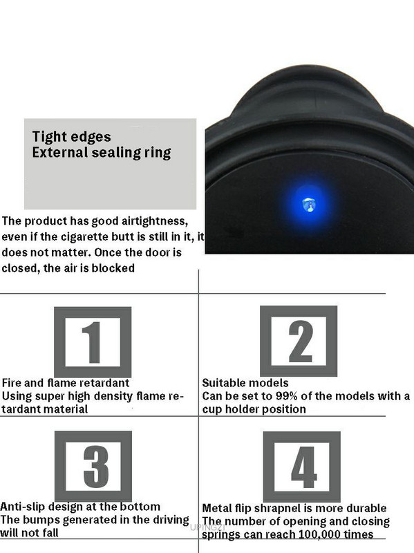 Novi univerzalni dodaci za automobile Prijenosna LED svjetiljka Automobilska pepeljara Univerzalni držač cilindra za cigarete Dizajn automobila Višenamjenski automobil