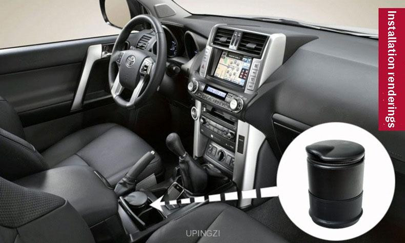 Novi univerzalni dodaci za automobile Prijenosna LED svjetiljka Automobilska pepeljara Univerzalni držač cilindra za cigarete Dizajn automobila Višenamjenski automobil