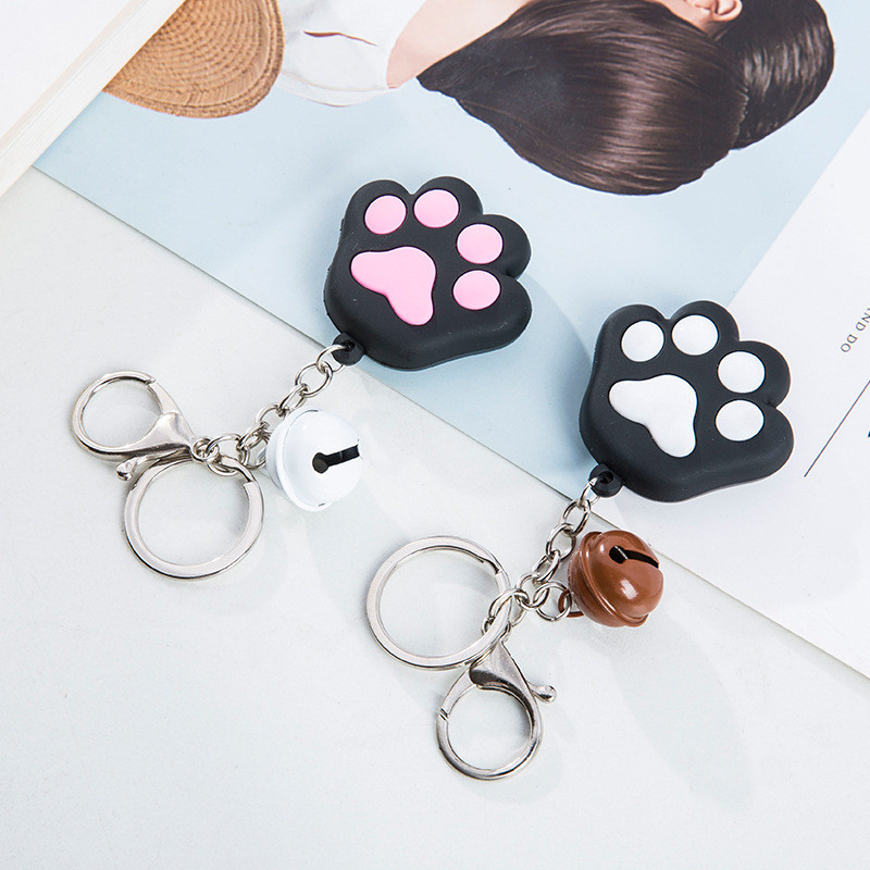 Loominguline auto võtmehoidja võtmehoidja armas kassi küünis pehme liimiga kelluke Auto sisustustarvikud ripats rõngas mobiiltelefoni kesta ripats