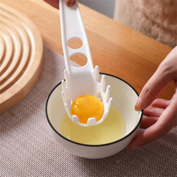 Σέσουλα ζυμαρικών Colander Spaghetti Egg Separation Scoop Separator White Separator Πλαστικό φίλτρο Κουτάλι αποστράγγισης Αξεσουάρ κουζίνας