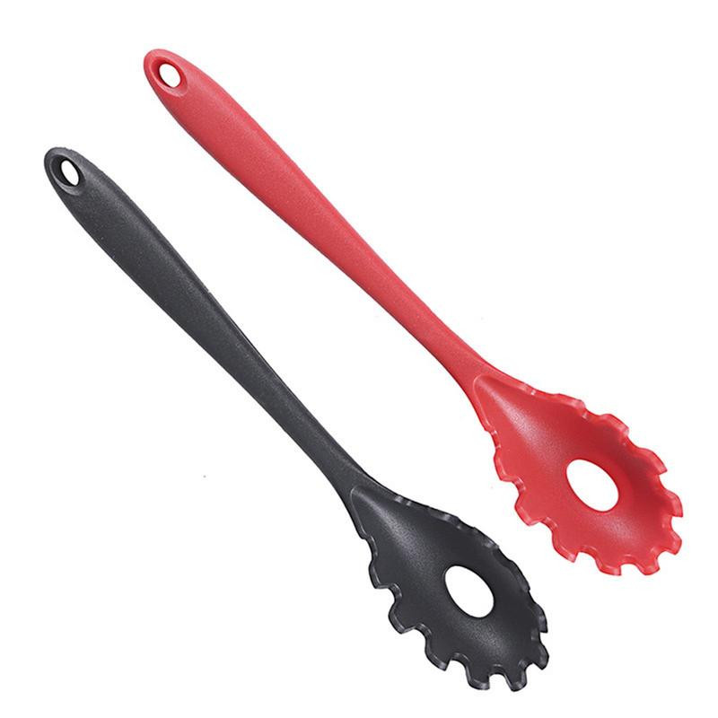 Virtuvinis makaronų šaukštas kiaurasamtis spagečių šaukštas Patvarus maistinių makaronų serveris su ergonomiška rankena Virtuvės įtaisų įrankiai