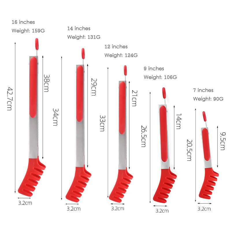 Virtuvės aksesuarai Makaronai Maisto šukos Spagečių žnyplės Makaronų Salotos Duonos laikiklis Maisto laikiklis maisto gaminimui Restorano dalykėliai
