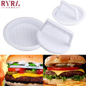 1 rinkinys apvalios formos mėsainio spaudos kotletų gaminimo aparatas Maisto kokybės plastikinis mėsainis mėsainis jautienos kepsninėje Burger preso virtuvės priedai