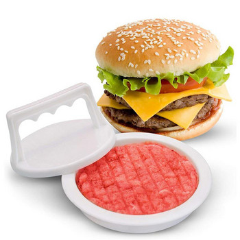 1 комплект преса за хамбургер с кръгла форма Patty Maker Пластмасов хамбургер с месо и говеждо месо Преса за бургери Кухненски аксесоари