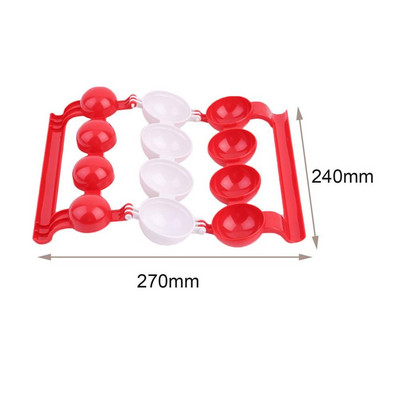 Kuumad DIY täidisega lihapallide küpsetustööriist Koduköögi eritarvikud Plastikust lihapallide valmistaja kalapallide vormid