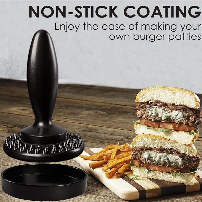 Apverčiamas mėsos minkštiklis mėsainių presas dvipusis mėsainis paplotėlis marinavimo ruošimo įrankis kepsnys jautienos plaktukas