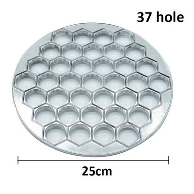 Virtuvinis tešlos presas Raviolis formelių gaminimas koldūnų formavimo aparatas „pasidaryk pats“ virtinukas Pelmenių formavimo makaronų forma 37 skylių virtuvės įrankiai