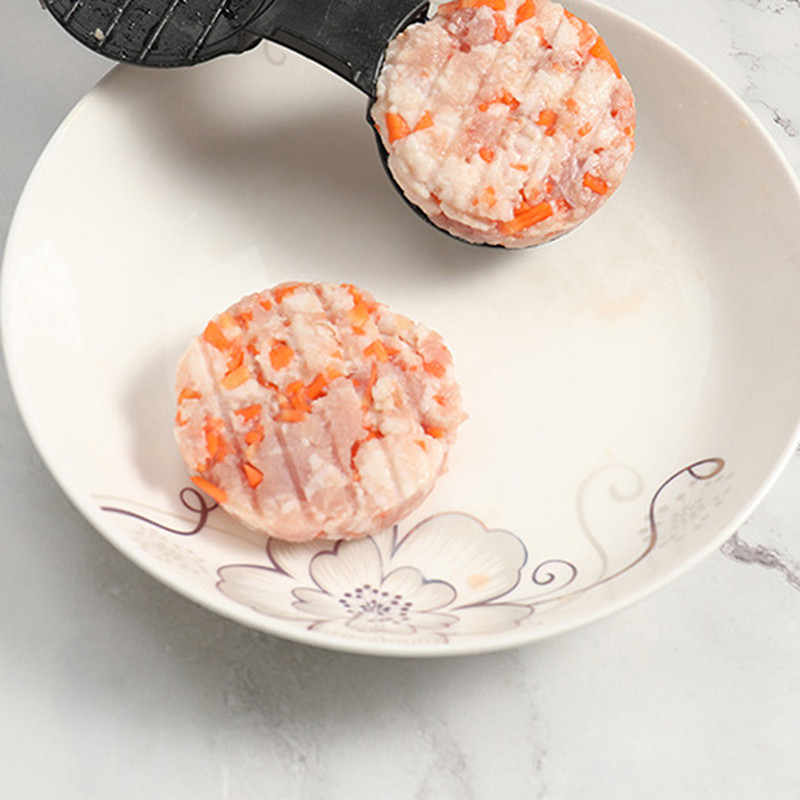 Φόρμα χάμπουργκερ Διπλή τρύπα Πρέσα χάμπουργκερ Μοσχαρίσια φόρμα φόρμα μπάρμπεκιου Πιάτο αντικολλητικό φόρμα κρέατος πρέσα μπιφτέκι